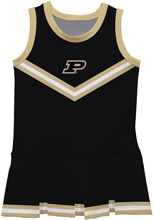 Toddler Girls Purdue Boilermakers Black Vive La Fete Britney Dress Cheer Sets