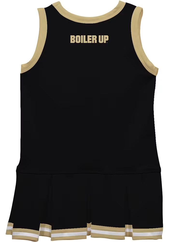 Toddler Girls Purdue Boilermakers Black Vive La Fete Britney Dress Cheer Sets