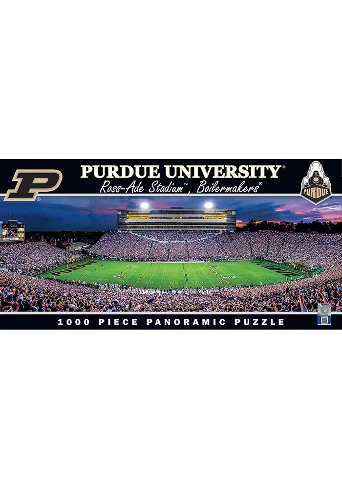 Black Purdue Boilermakers 1000 Piece Panoramic Puzzle