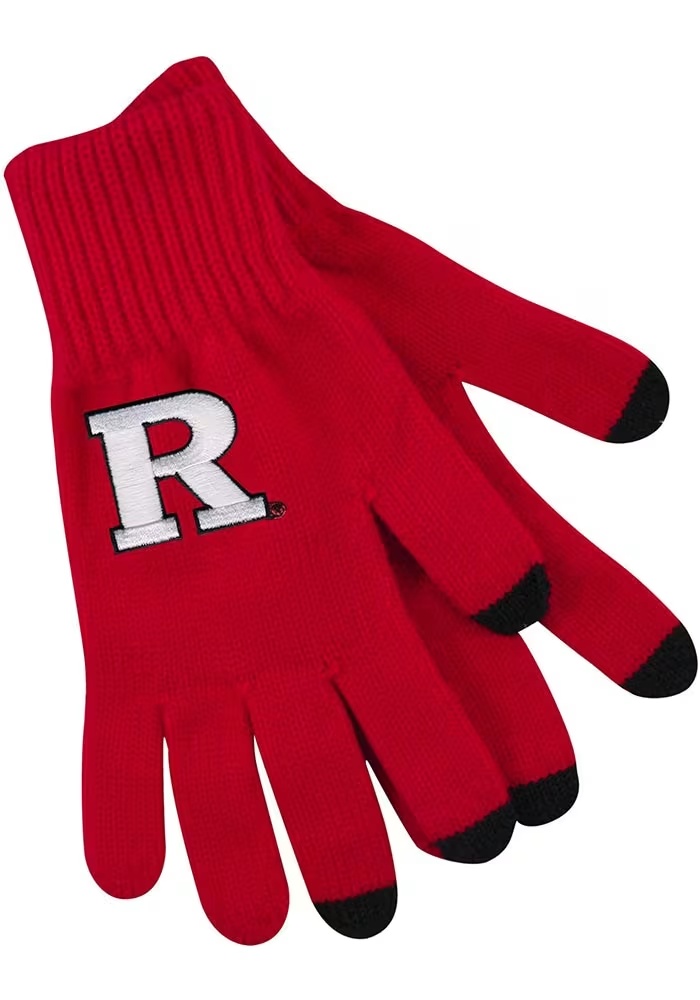 Rutgers Scarlet Knights LogoFit Smart Touch Mens Gloves - Red