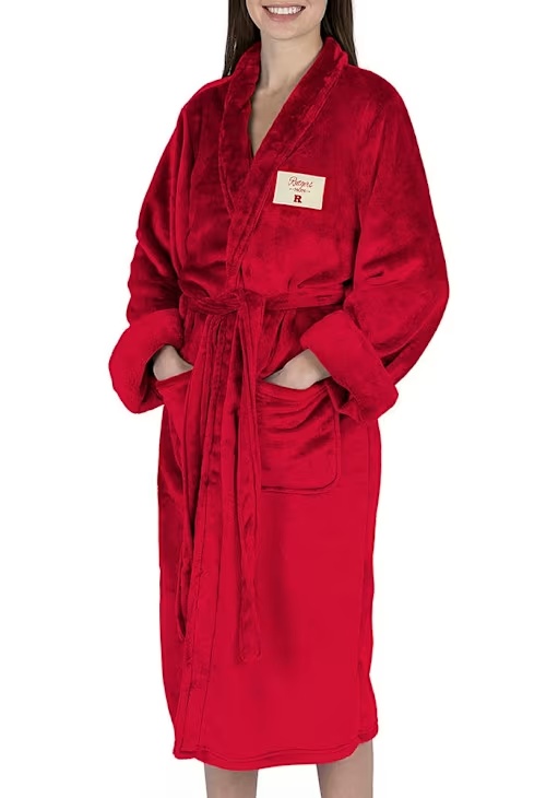 Red Rutgers Scarlet Knights Mom Silk Touch Bathrobes