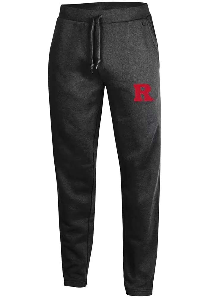 Mens Rutgers Scarlet Knights Black Gear for Sports Big Cotton Slim Sweatpants