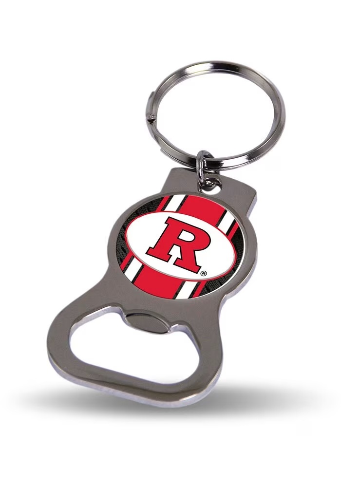 Red Rutgers Scarlet Knights Bottle Opener Keychain