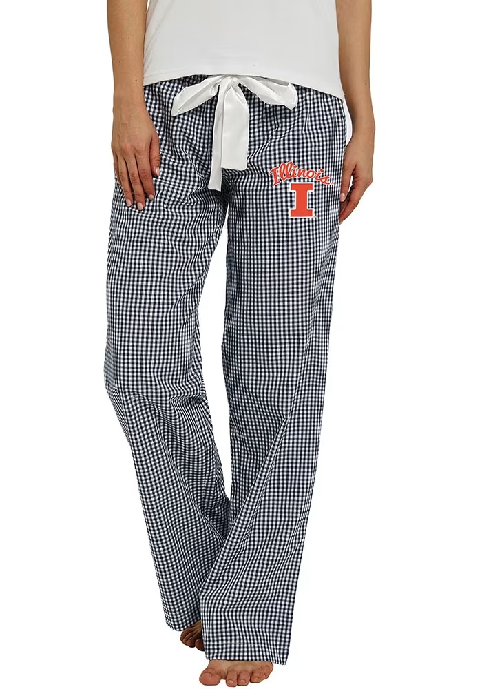 Womens Illinois Fighting Illini Navy Blue Concepts Sport Tradition Loungewear Sleep Pants