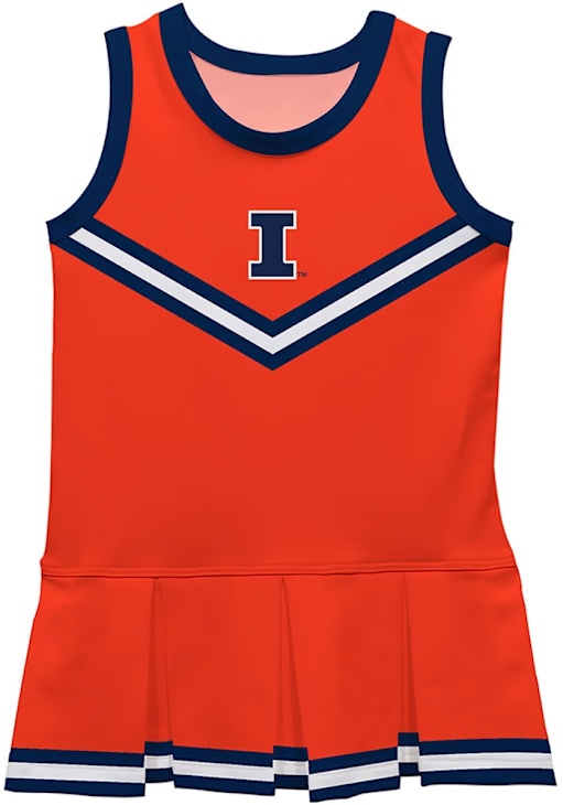 Baby Illinois Fighting Illini Navy Blue Vive La Fete Britney Cheer Dress