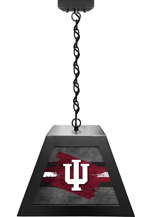 Black Indiana Hoosiers Pendant Billiard Lamp