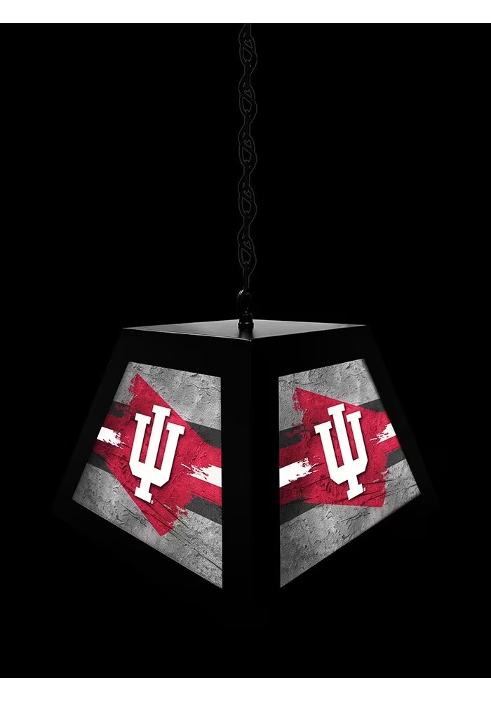 Black Indiana Hoosiers Pendant Billiard Lamp