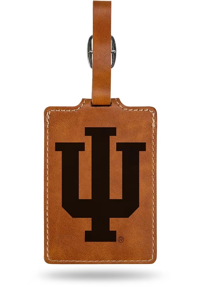Indiana Hoosiers  Laser Engraved Luggage Tag - Brown