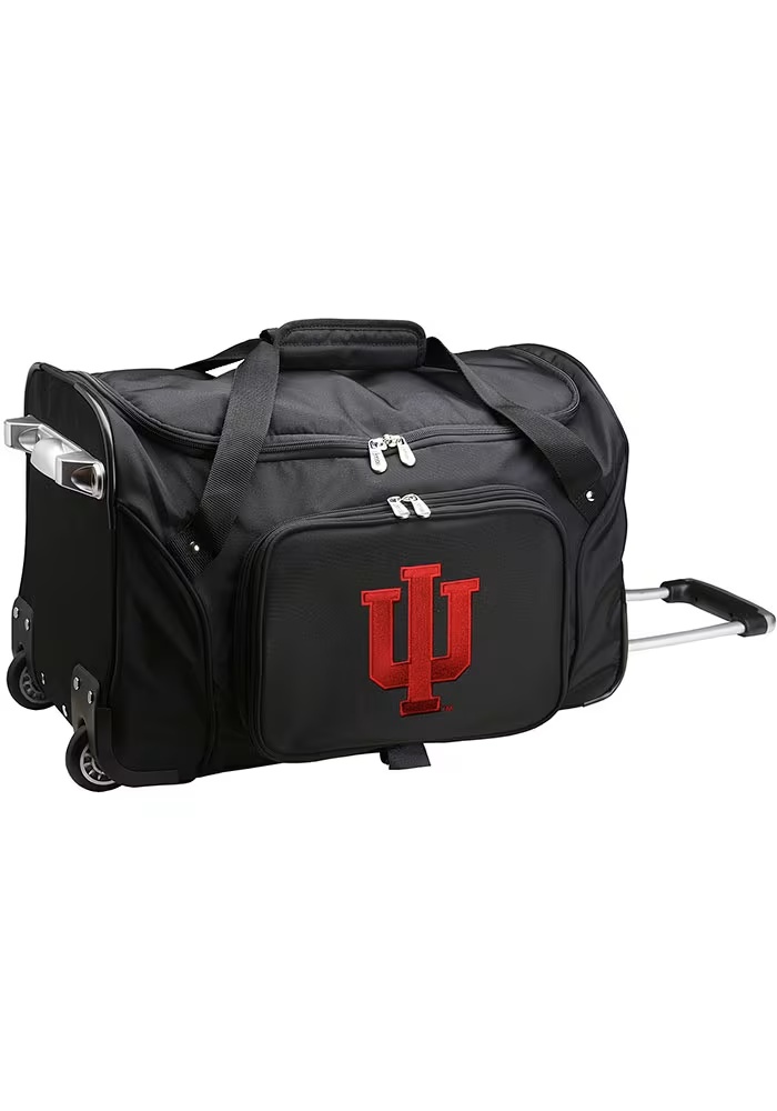 22 Rolling Duffel Indiana Hoosiers Luggage - Black