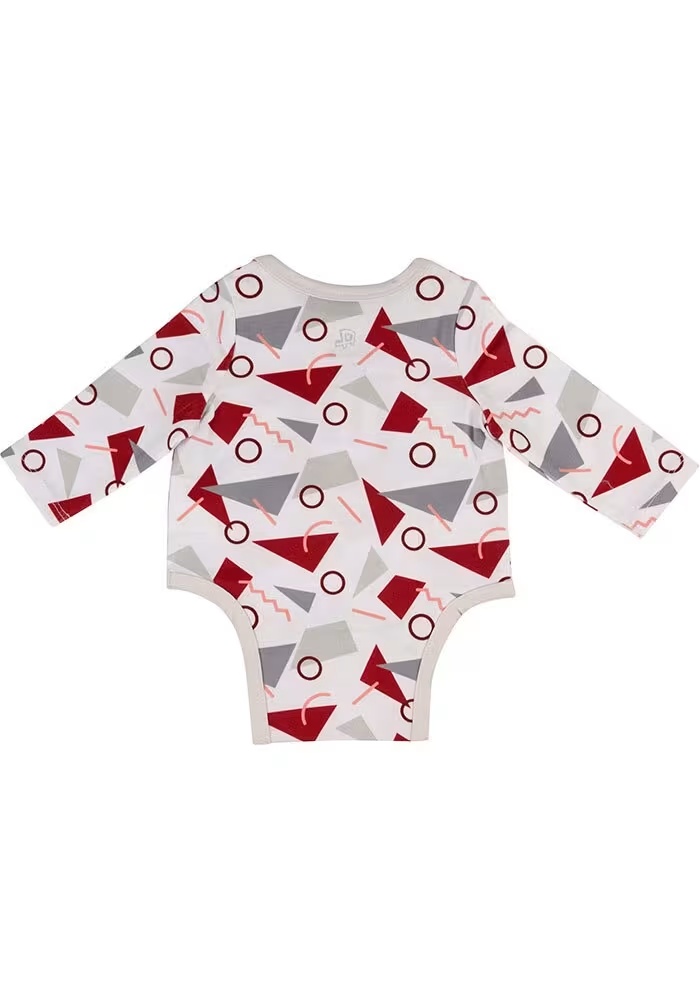 Baby Cardinal Indiana Hoosiers Hollis Long Sleeve One Piece