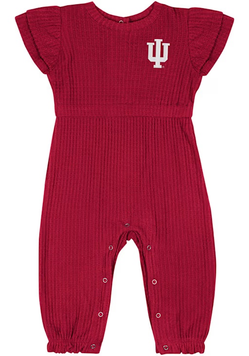 Baby Indiana Hoosiers Cardinal Colosseum Beautopia Short Sleeve One Piece