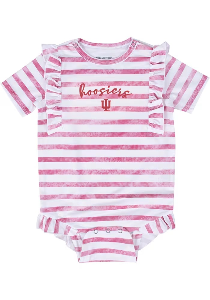 Baby Blue Indiana Hoosiers Hali Short Sleeve One Piece