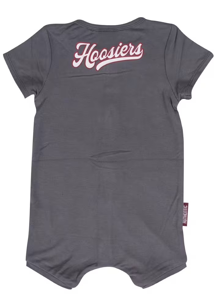 Baby Grey Indiana Hoosiers Halton Short Sleeve One Piece
