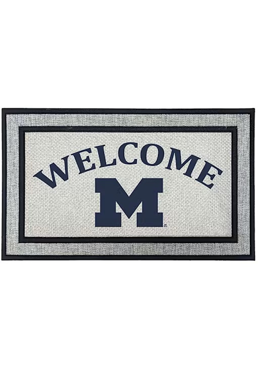Ash Michigan Wolverines Welcome 18x30 Door Mat