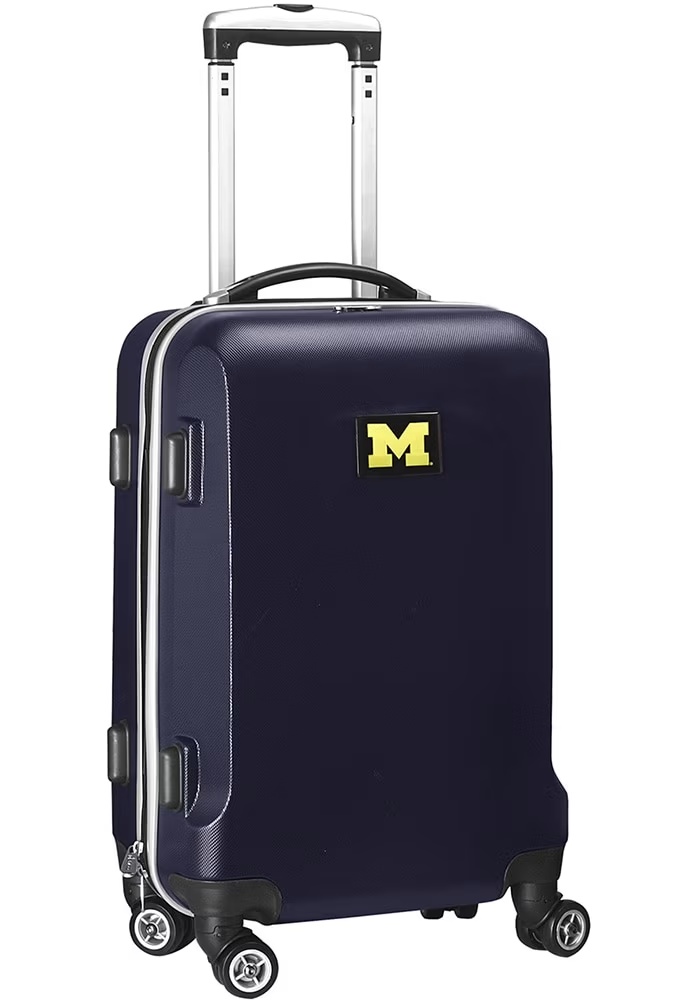 20 Hard Shell Carry On Michigan Wolverines Luggage - Blue