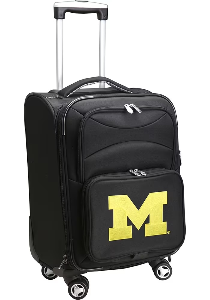 20 Softsided Spinner Michigan Wolverines Luggage - Black