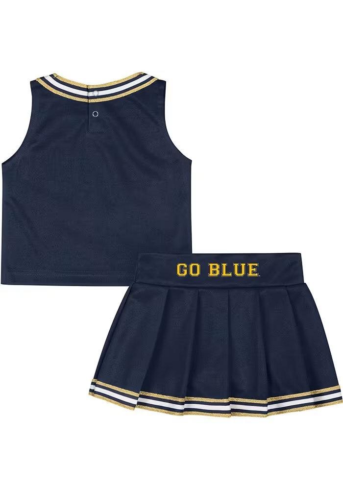 Toddler Girls Michigan Wolverines Blue Colosseum Lollipop Park Cheer Sets