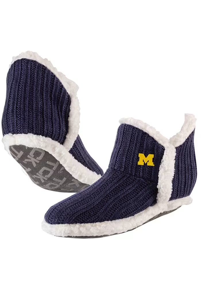 Alpen Michigan Wolverines Womens Quarter Socks - Blue