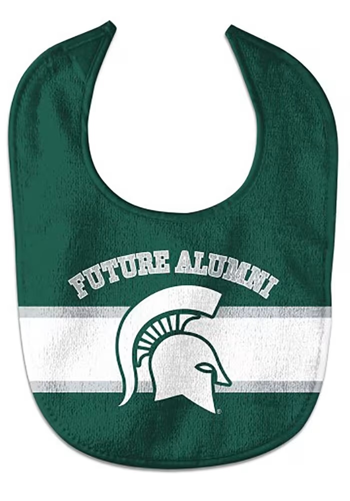 Michigan State Spartans  Future Alumni Baby Bib - Green