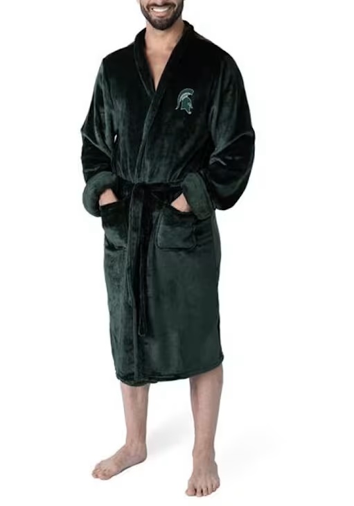 Green Michigan State Spartans L/XL Silk Touch Bathrobes