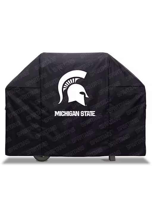 Black Michigan State Spartans Heavy Duty Grill Cover
