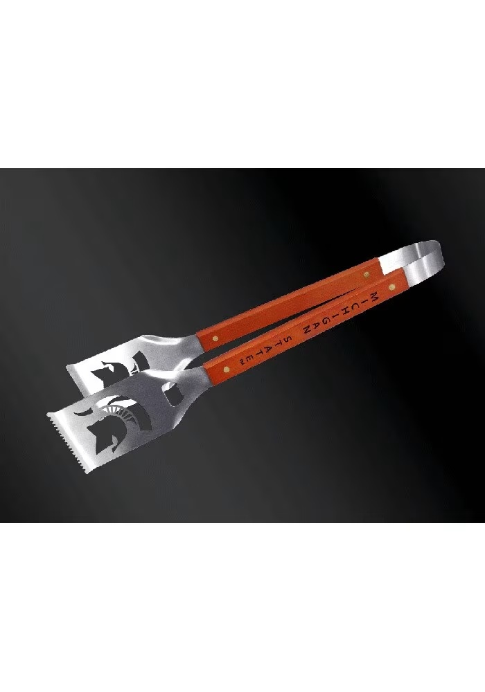 Silver Michigan State Spartans Grill-A-Tongs Tool