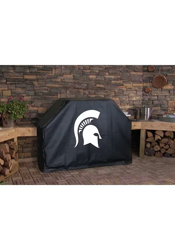 Black Michigan State Spartans Grill Cover Grill Cover