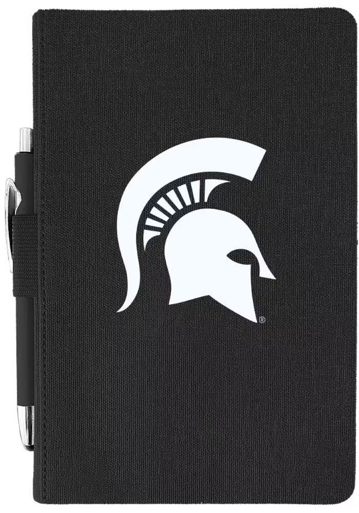 Black Michigan State Spartans Pen Notebook and Folder