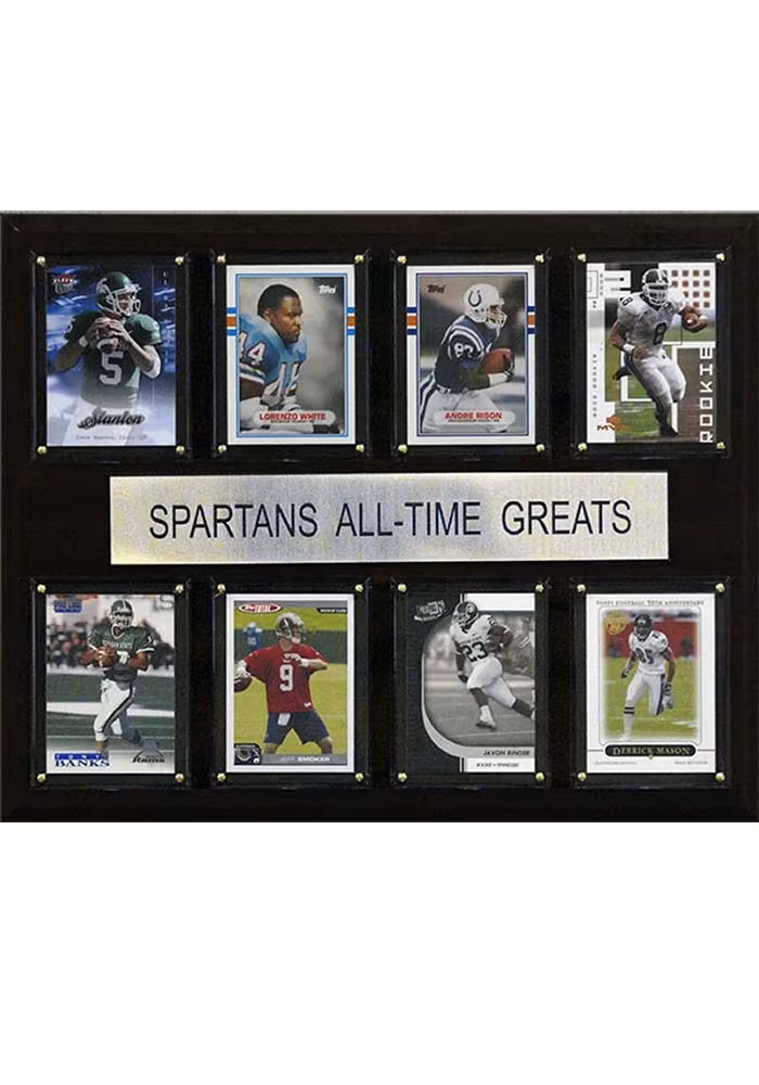 Brown Michigan State Spartans 12x15 All-Time Greats Player Plaque