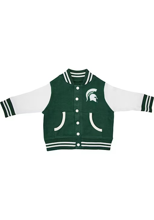 Toddler Green Michigan State Spartans Varsity Light Weight Jacket