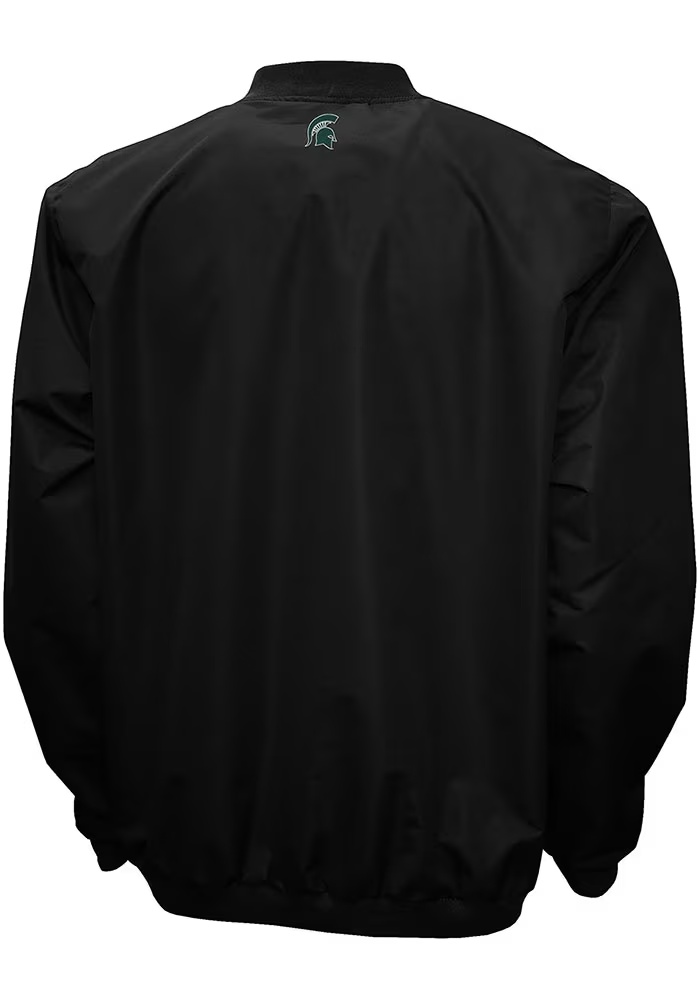 Mens Black Michigan State Spartans Members Windshell Pullover Jackets