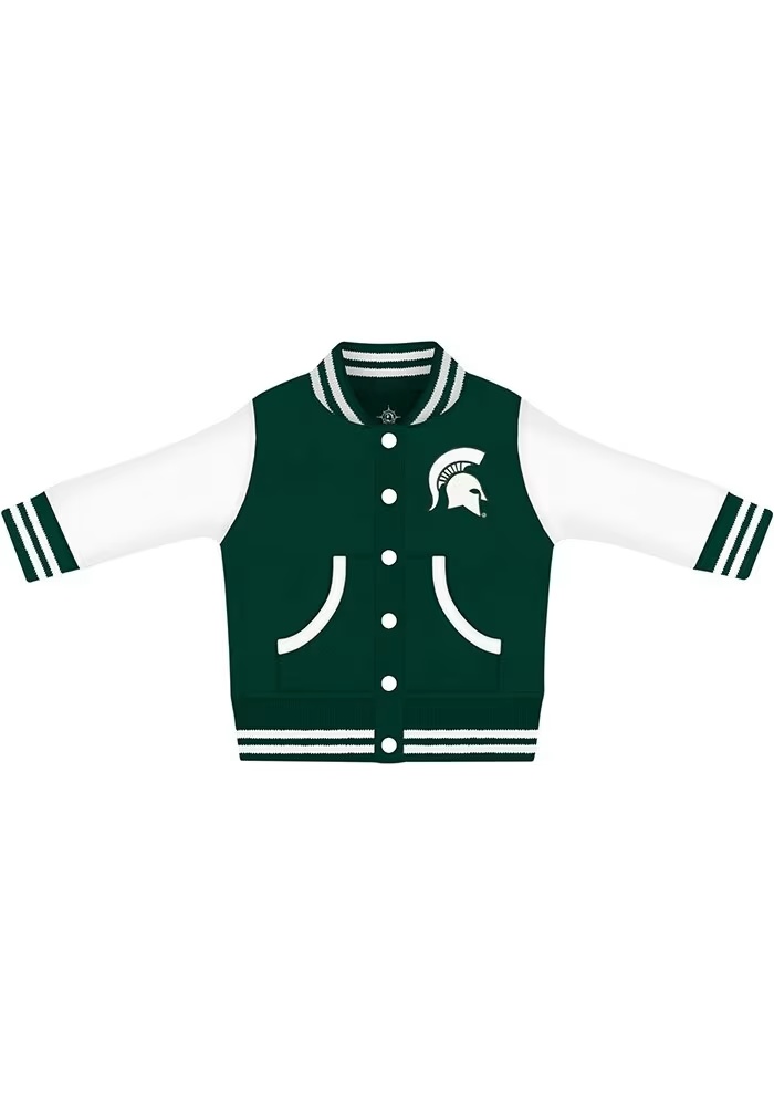 Baby Green Michigan State Spartans Varsity Light Weight Jacket