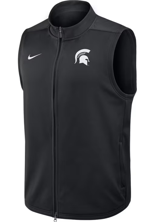 Mens Michigan State Spartans Black Nike Victory Vest