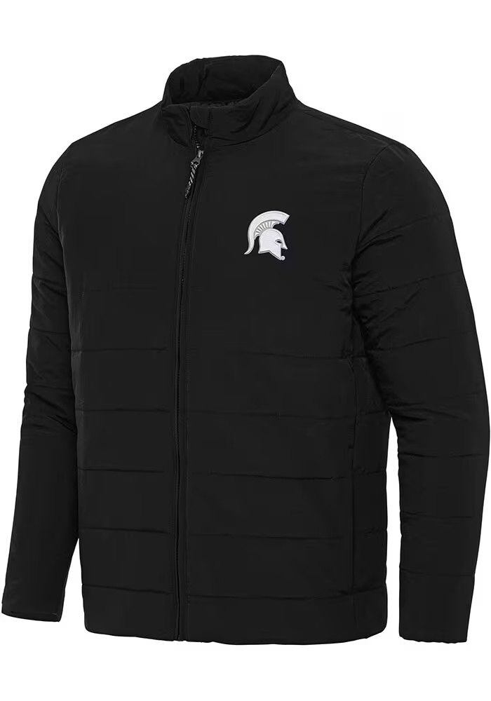Antigua Michigan State Spartans Mens Swelter Heavyweight Jacket - Black