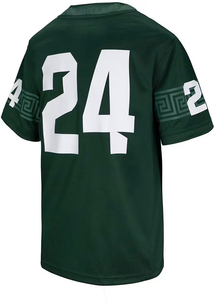 Boys Michigan State Spartans Green Nike F24 Replica Football Jersey Jersey