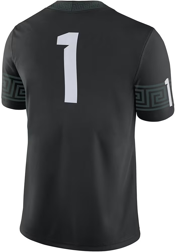 Mens Michigan State Spartans Black Nike Alternate Football Jersey