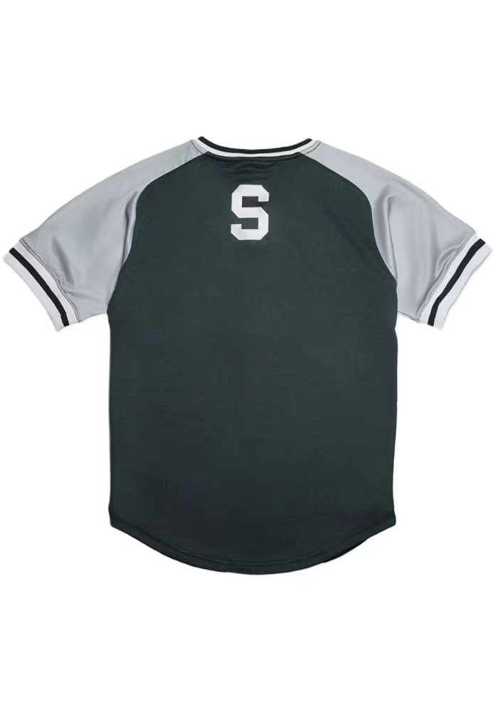 Mens Michigan State Spartans Green Homefield Batters Practice Jersey