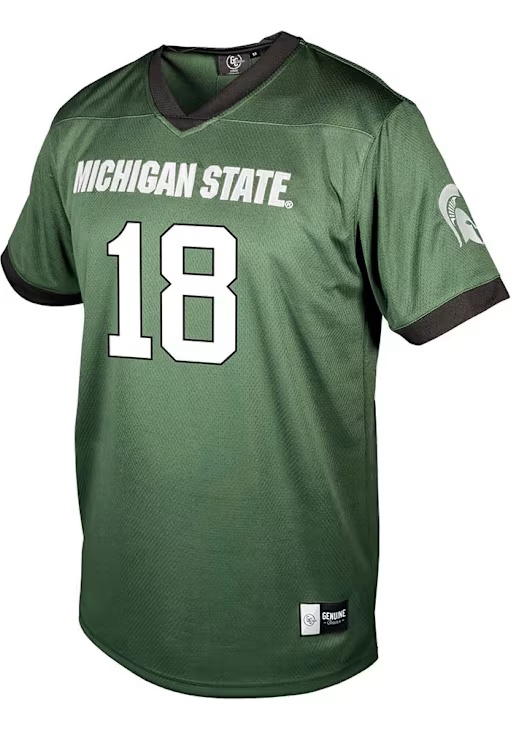 Andrew Brinson IV Genuine Collective Mens Green Michigan State Spartans NIL Football Jersey