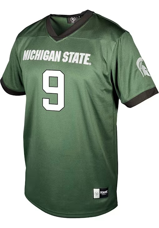 Jalen Thompson Genuine Collective Mens Green Michigan State Spartans NIL Football Jersey