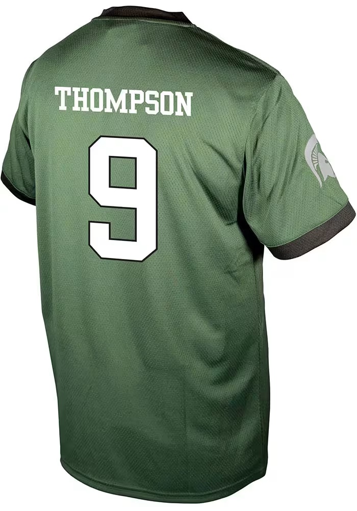 Jalen Thompson Genuine Collective Mens Green Michigan State Spartans NIL Football Jersey