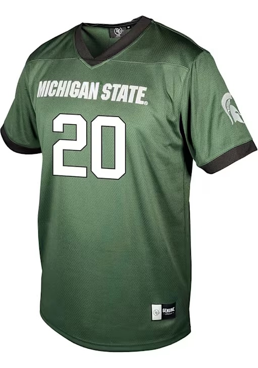 Shawn Foster Genuine Collective Mens Green Michigan State Spartans NIL Football Jersey