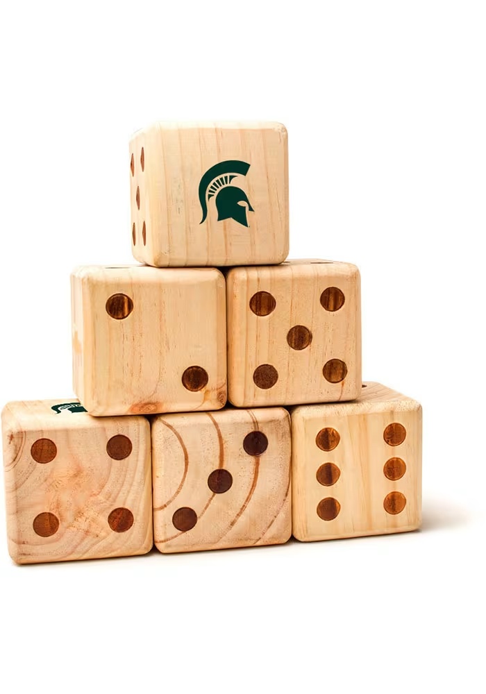 Brown Michigan State Spartans Yard Dice Tailgate Game