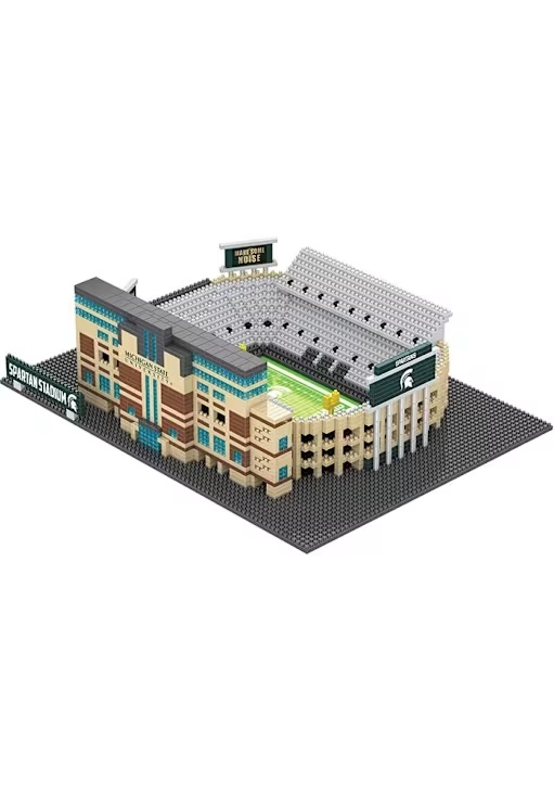White Michigan State Spartans 3D Large Stadium BRXLZ Toy Building Blocks