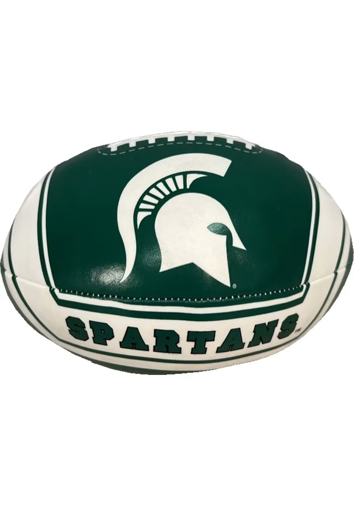 Green Michigan State Spartans 6 Inch Football Softee Ball