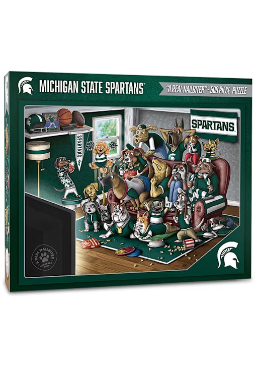 Green Michigan State Spartans Purebred Fans 500 Piece Puzzle