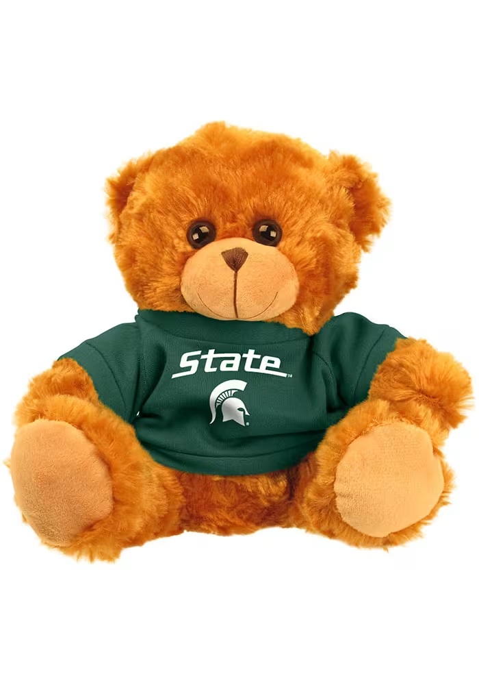 Brown Michigan State Spartans 9 Inch Jersey Bear Plush
