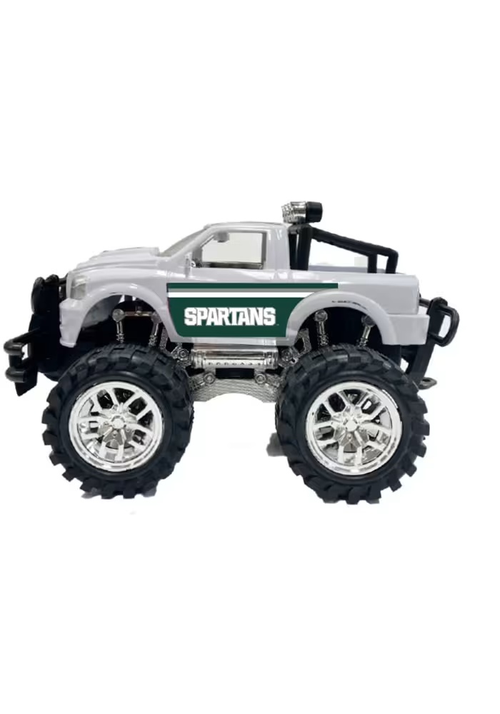 White Michigan State Spartans Monster Toy Car
