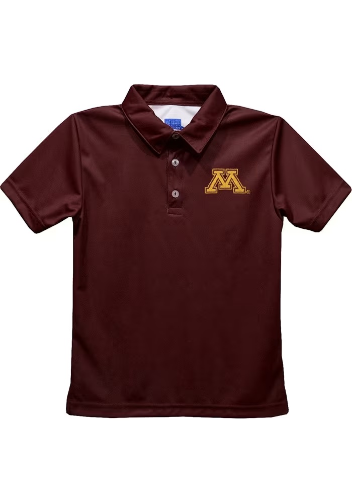 Youth Minnesota Golden Gophers Maroon Vive La Fete Team Short Sleeve Polo Shirt